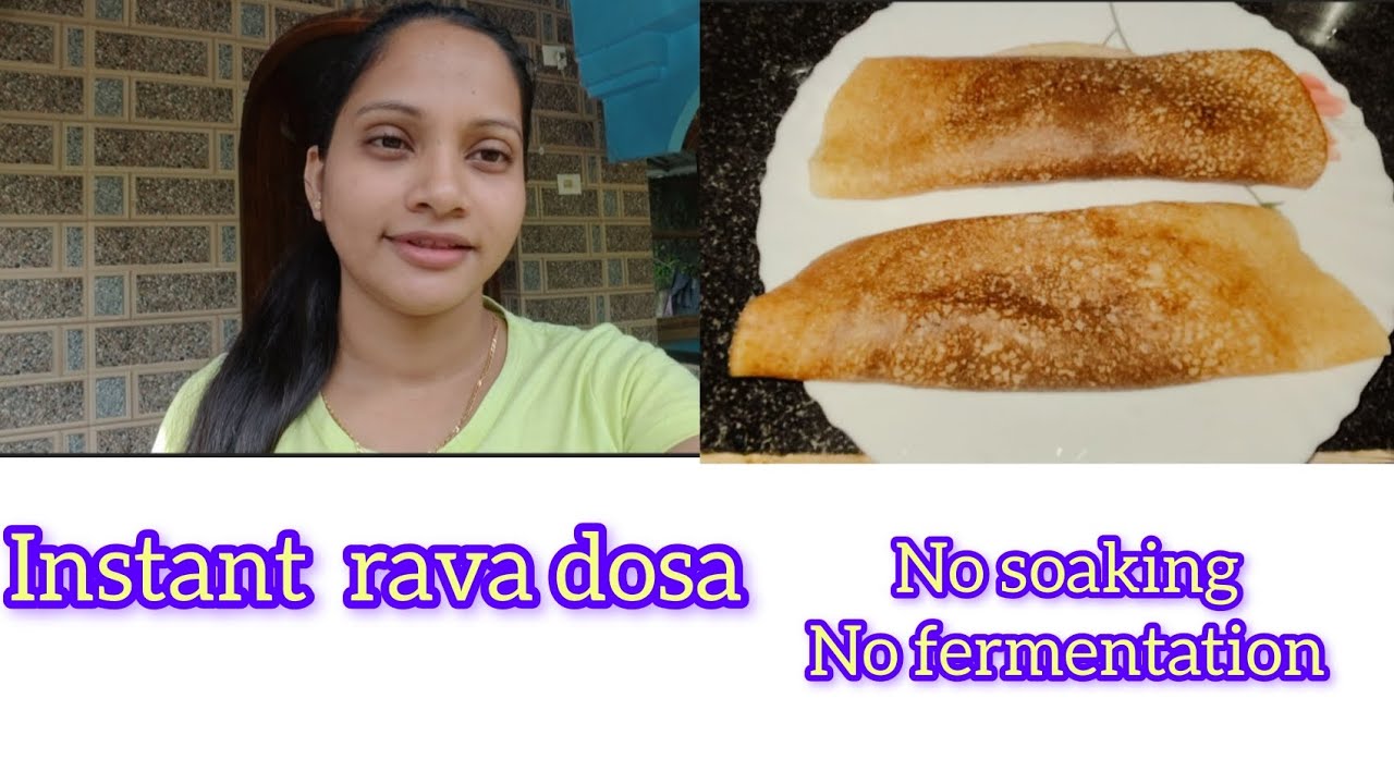tried instant rava dosa recipe/no soaking no fermentation easy and simple/Goan youtuber konkani vlog