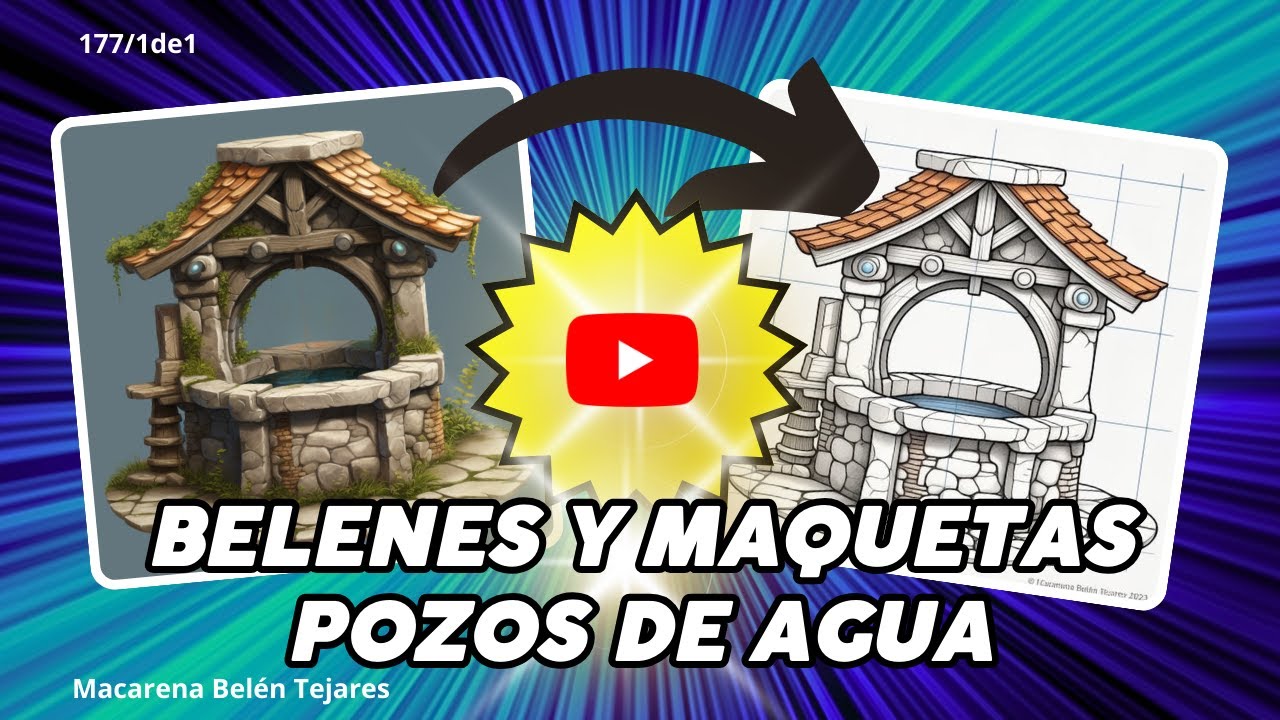 177/1de1 Pozos de agua para Belenes y maquetas.