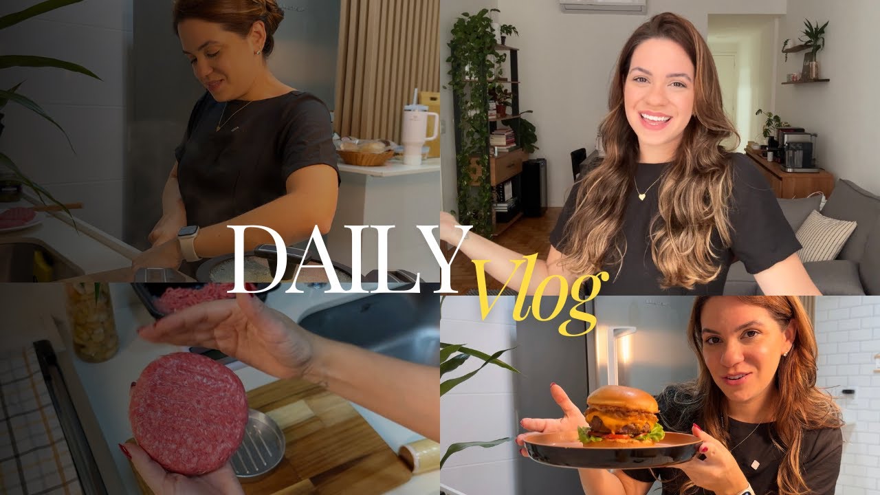 Vlog 8: atualização da decoração da sala e noite do hambúrguer