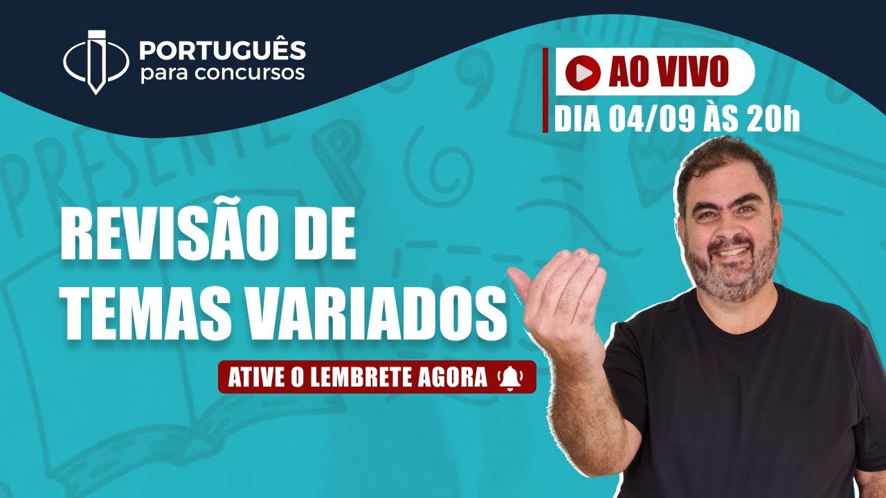 Prof. Rosenthal – REVISÃO DE TEMAS VARIADOS – Português para Concursos