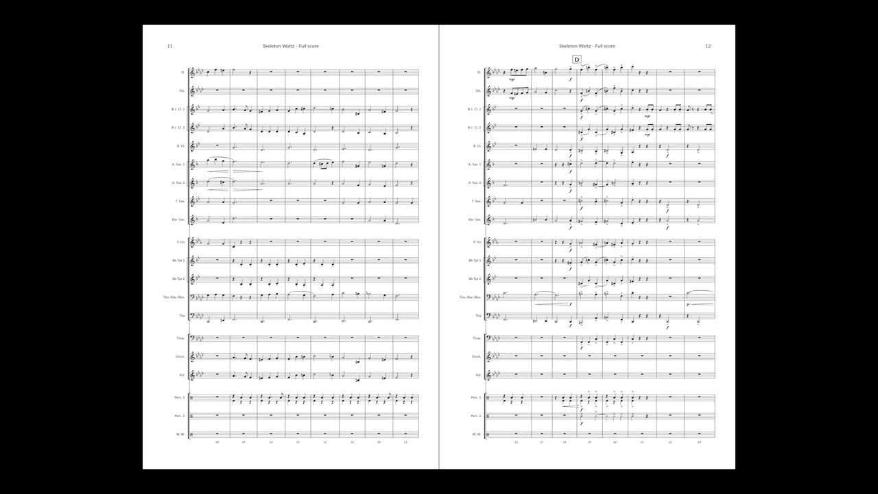 Skeleton Waltz - Concert Band (Bill Miller)