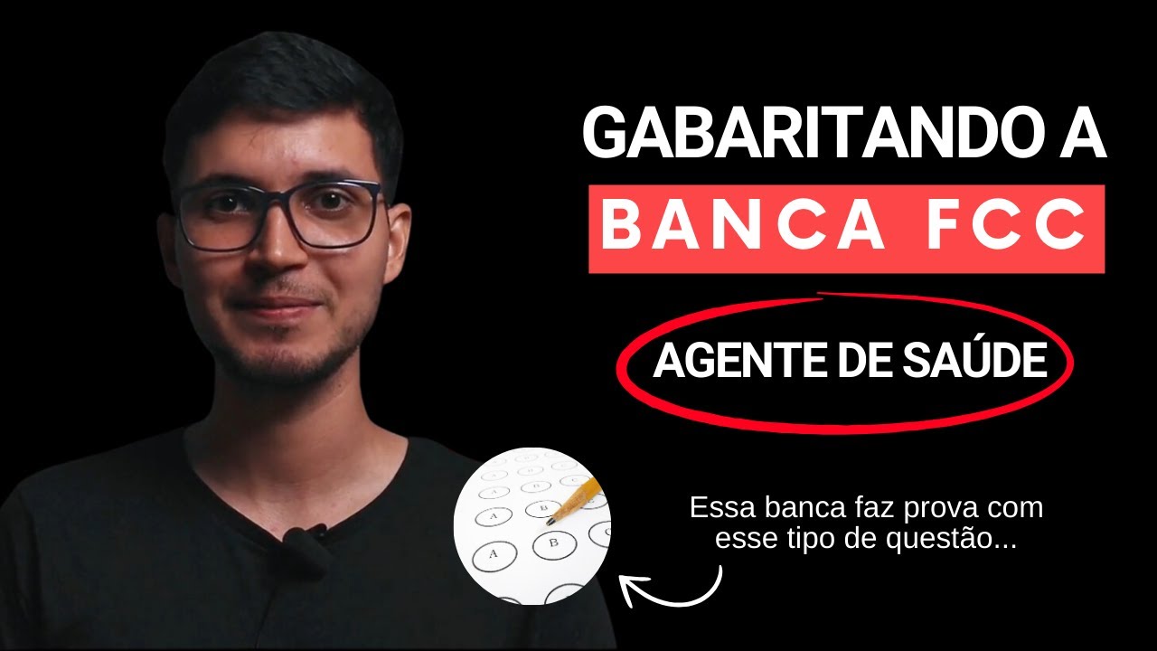 REVELANDO QUESTÕES DA BANCA FCC 😱 | CONCURSO PARA AGENTE DE SAÚDE