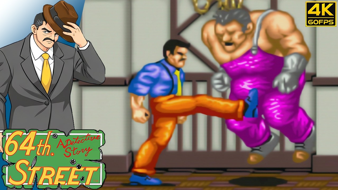 64th Street: A Detective Story - Rick (Arcade / 1991) 4K 60FPS