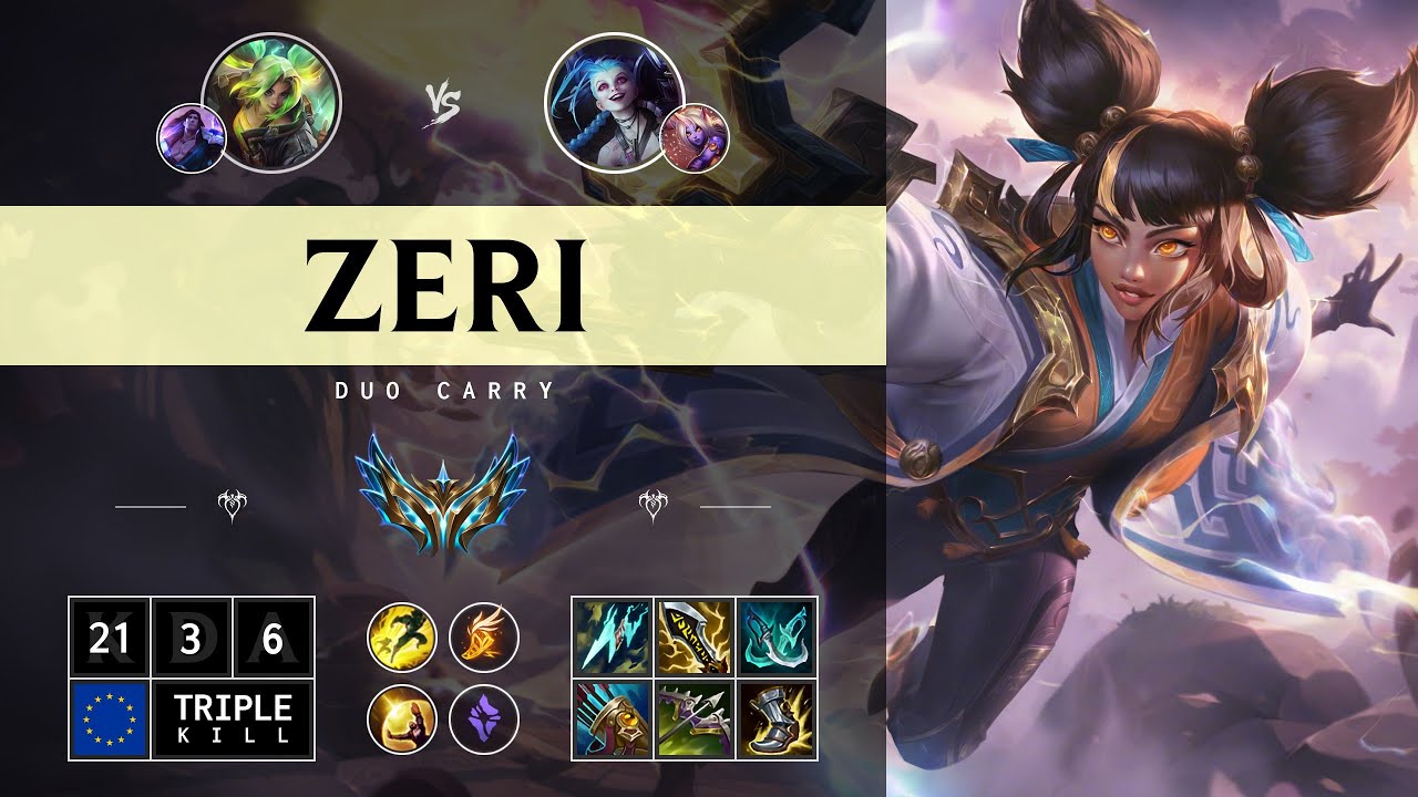 Zeri ADC vs Jinx - EUW Challenger Patch 14.13