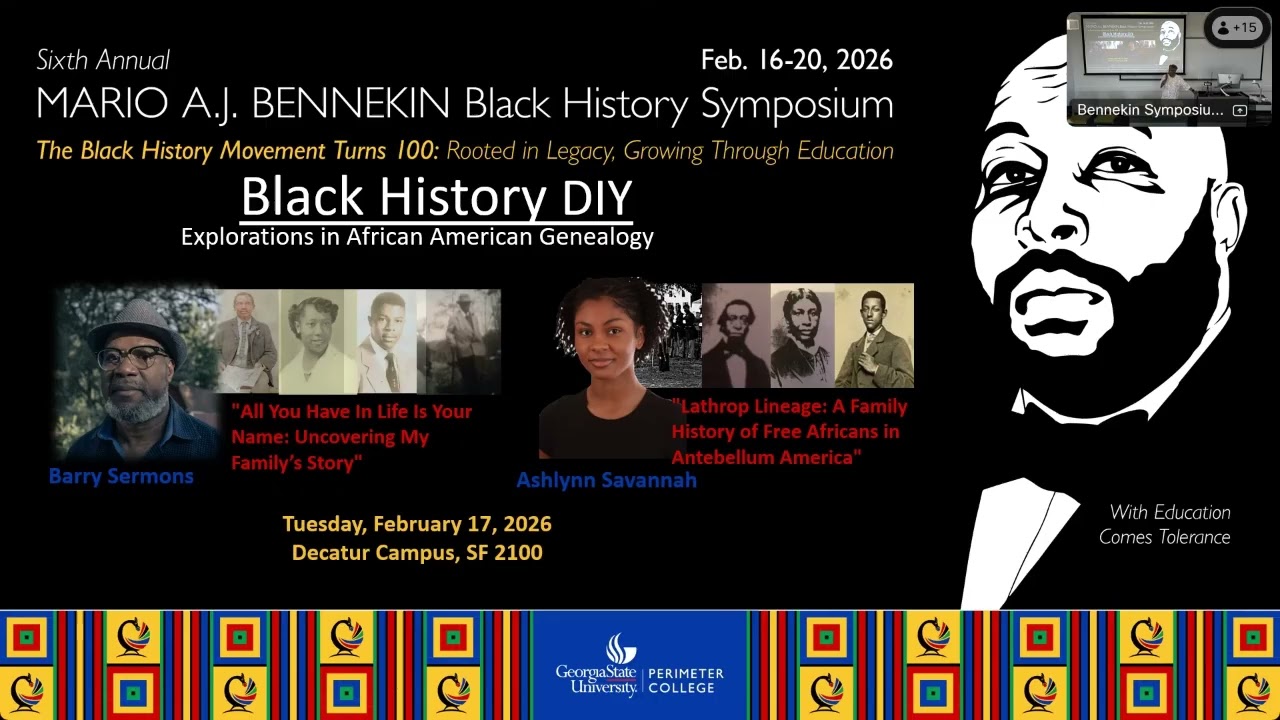 Bennekin Symposium Exploration in Family History Feb  17, 2026, 1PM