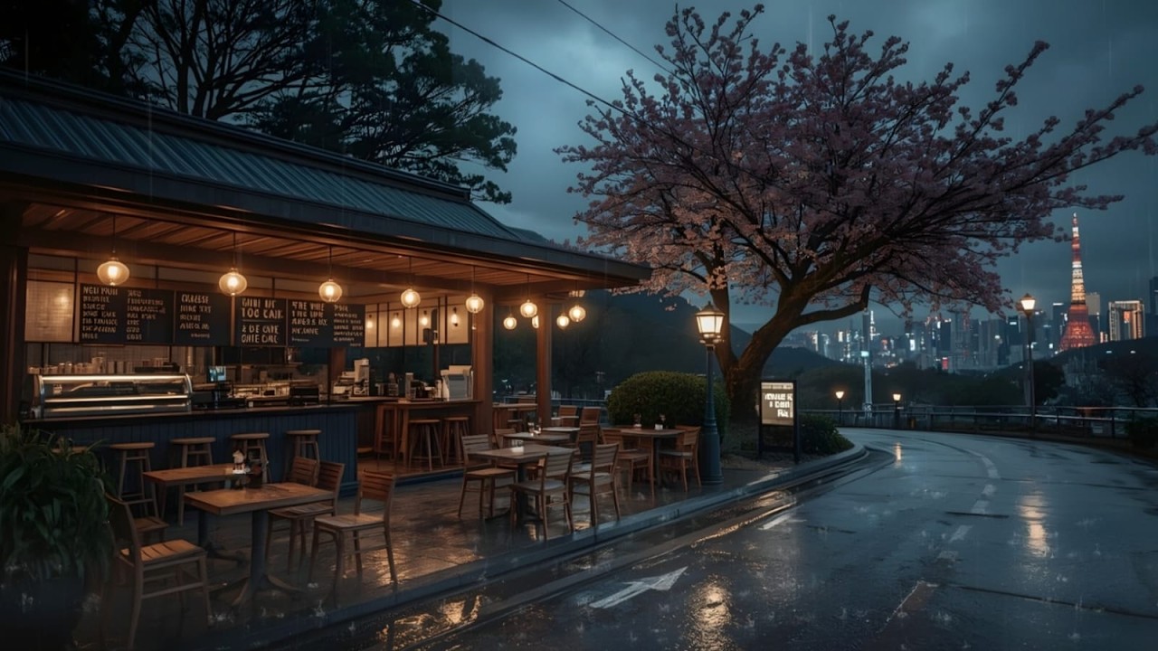 Rain, Sakura & Warm Lights 🌧️🌸 | Japanese Lofi Chill