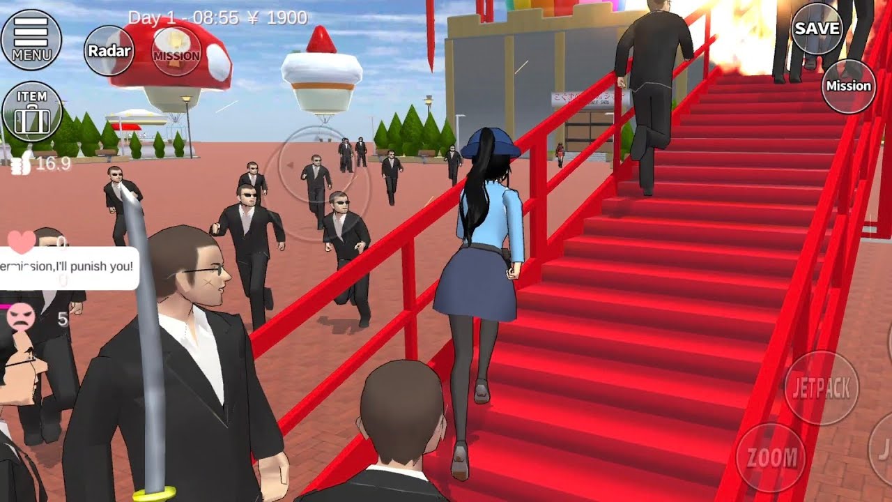 HOW TO PLAY A POLICE KOBAN 🚔‼️ CATCH BOSS YAKUZA HIMAWARI🕴PART. 11 || FUNNY SAKURA SCHOOL SIMULATOR