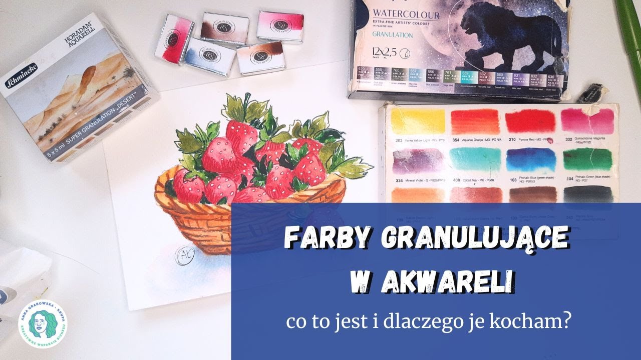 Farby granulujące w akwareli – co to jest i dlaczego je kocham?