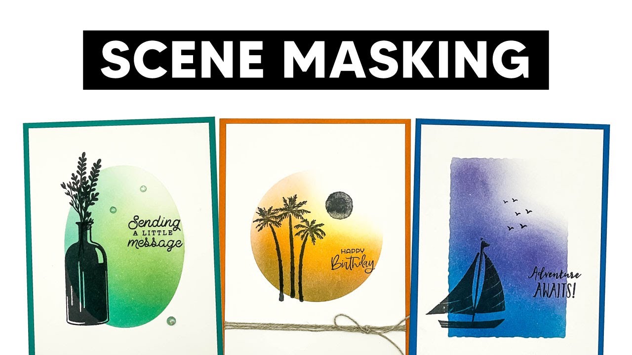 🔴Easy 5 Minute Cards for Men with Die Cuts and Masking