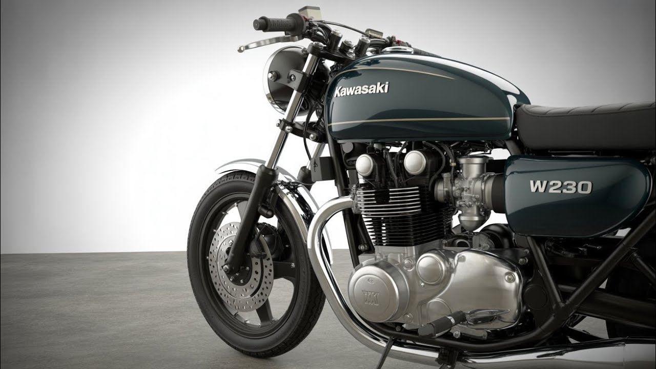 «Представляем Kawasaki W230 2026 года 😍 Ретро-зверь! Классический внешний вид, современные технол...
