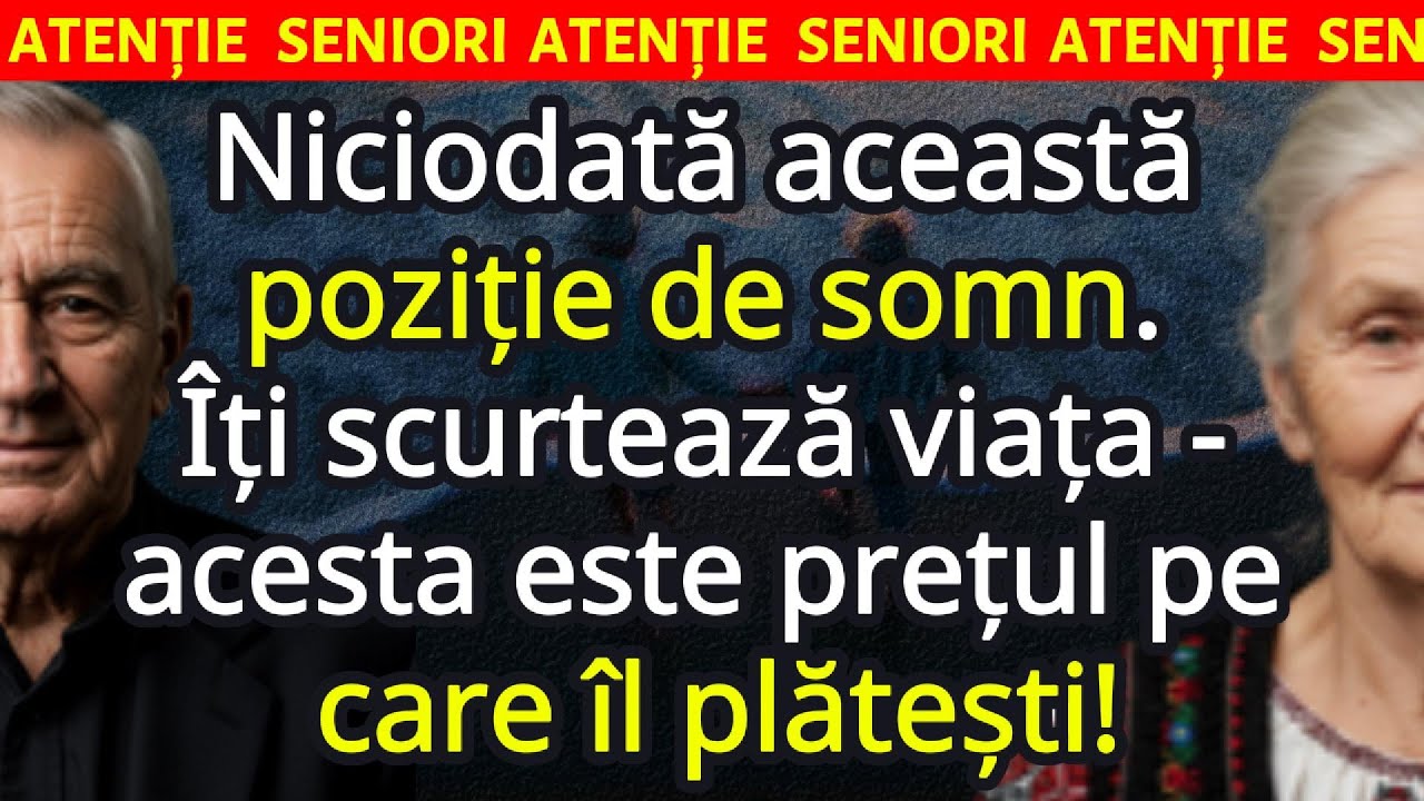 ❗Seniori, 3 poziții de somn periculoase pentru sănătate și 3 pe care trebuie să le faceți!