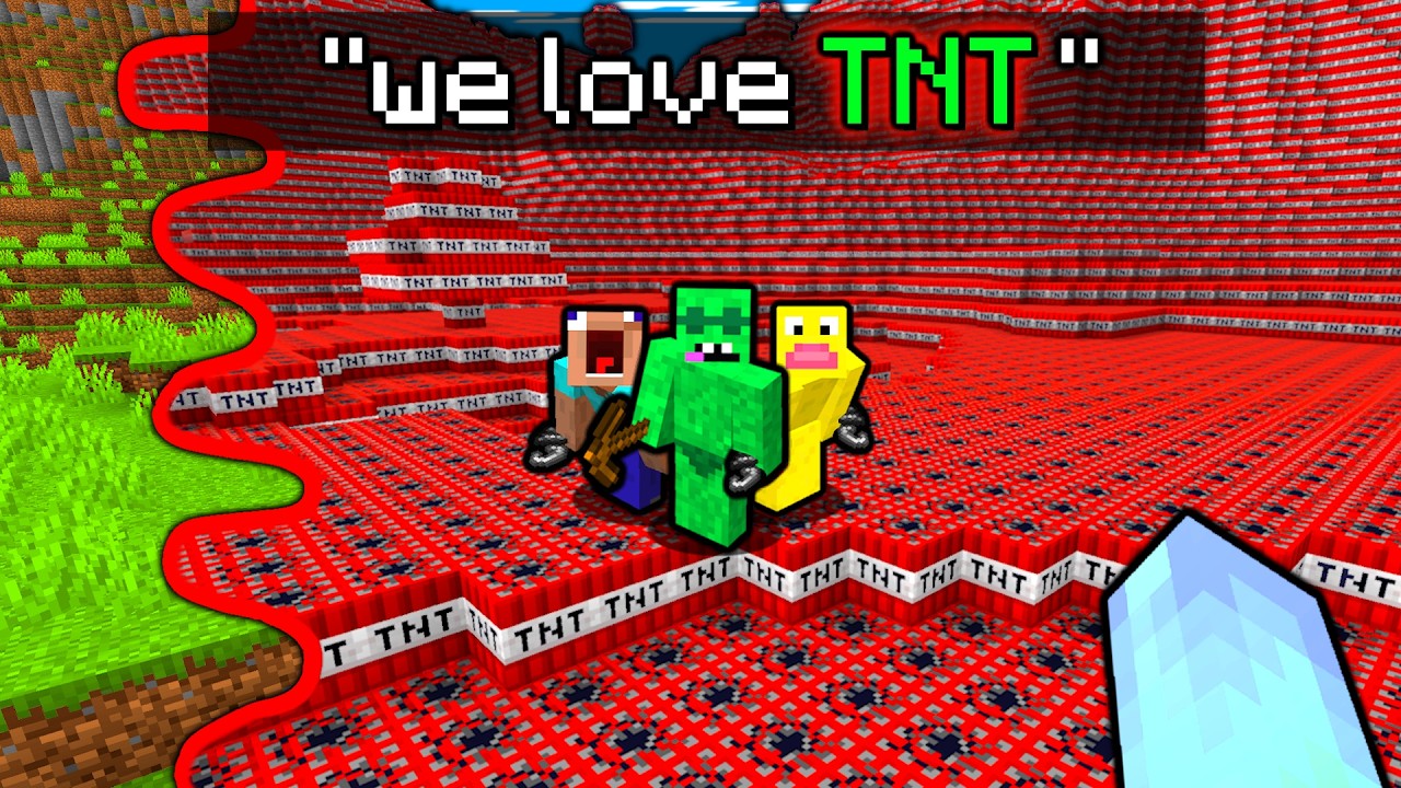 Minecraft, но если мы произносим название блока, он появляется ВЕЗДЕ...