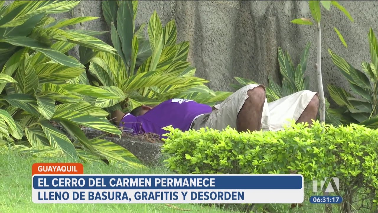 Abandono e insalubridad en el Cerro del Carmen en Guayaquil