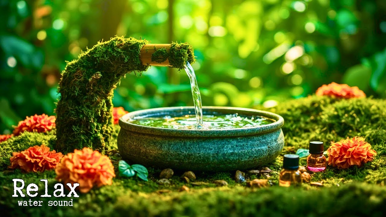 Soft Relaxation Music 🌿 Spa Piano and Waterfall Sounds for Deep Calm, Healing, and Sleep Therapy