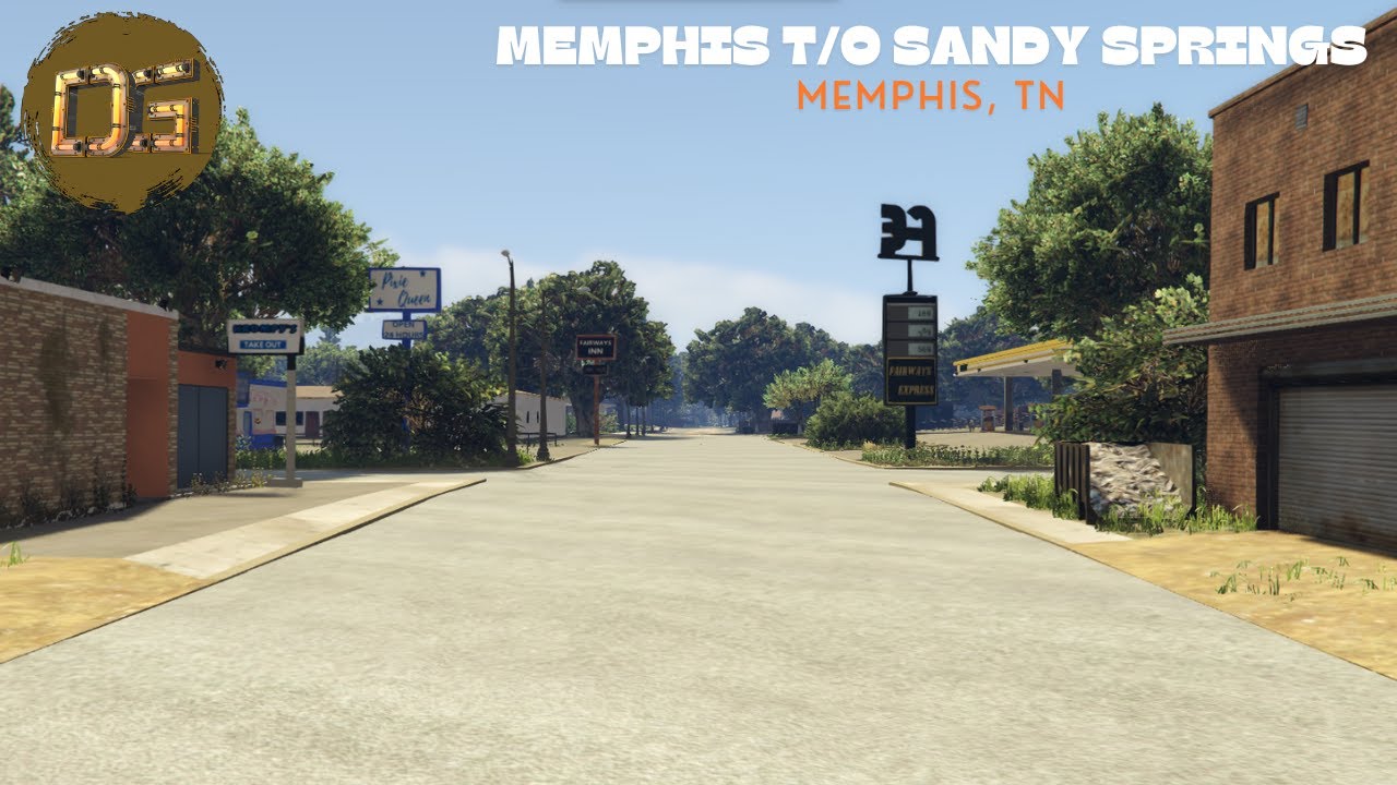 Memphis, Tennesse Take Over Sandy Springs INSPIRED FIVEM CUSTOM GTA5