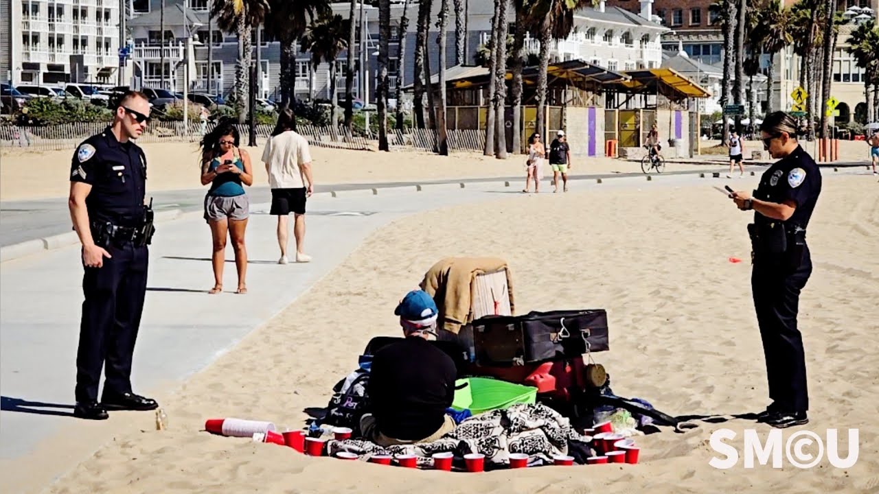 Santa Monica Police Crime Impact Team Enforces Public Camping Ordinance