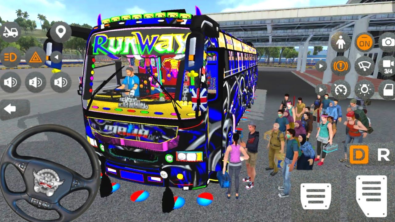 💥 Bus Simulator Indonesia Night Driving | Rain & Traffic Best Android Gameplay Video