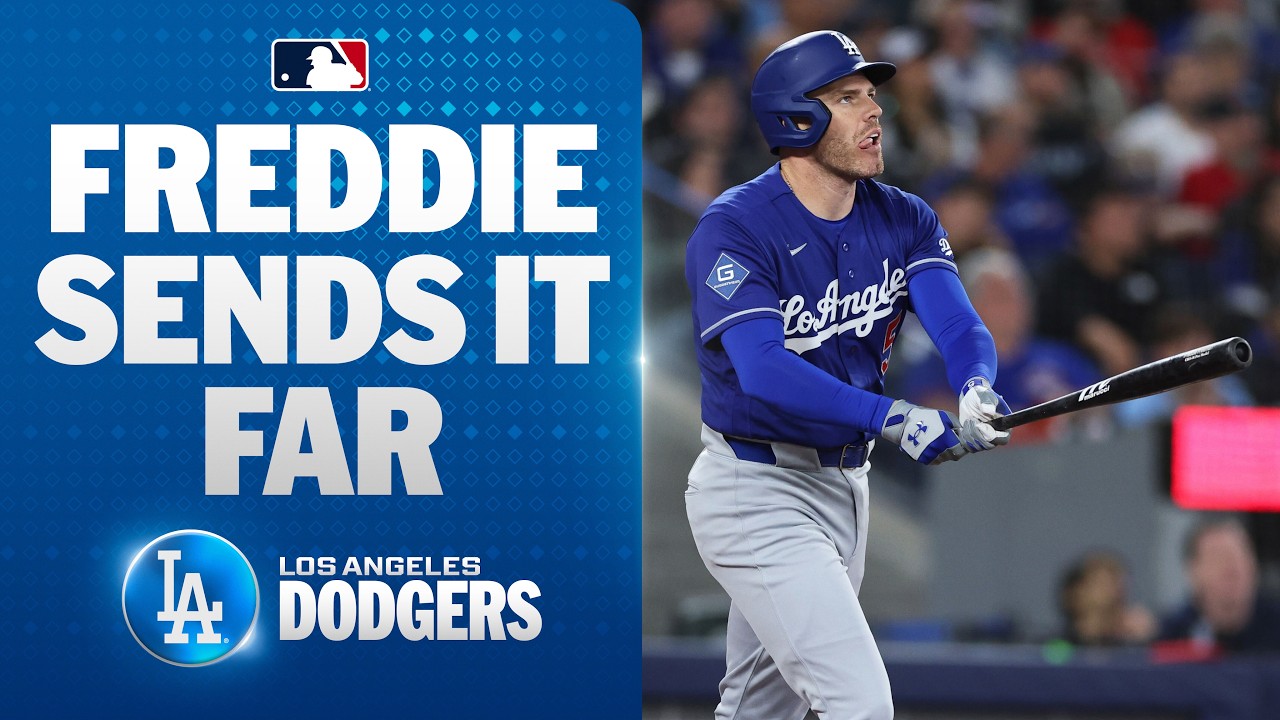 LONG GONE! 😳 Freddie Freeman unloads on a 438-foot home run for the Dodgers! 💥 | MLB Highlights