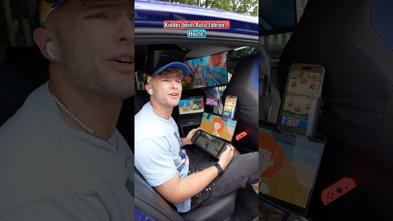 Kinder bei Autofahrten heute vs damals bei mir🤡🤣