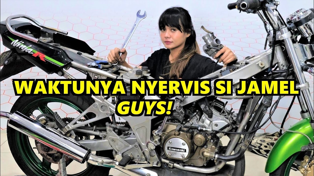 SERVIS SENDIRI Salah Satu MOTOR KESAYANGAN - Servis Ringan bersihkan Karburator, Head Silinder, Busi