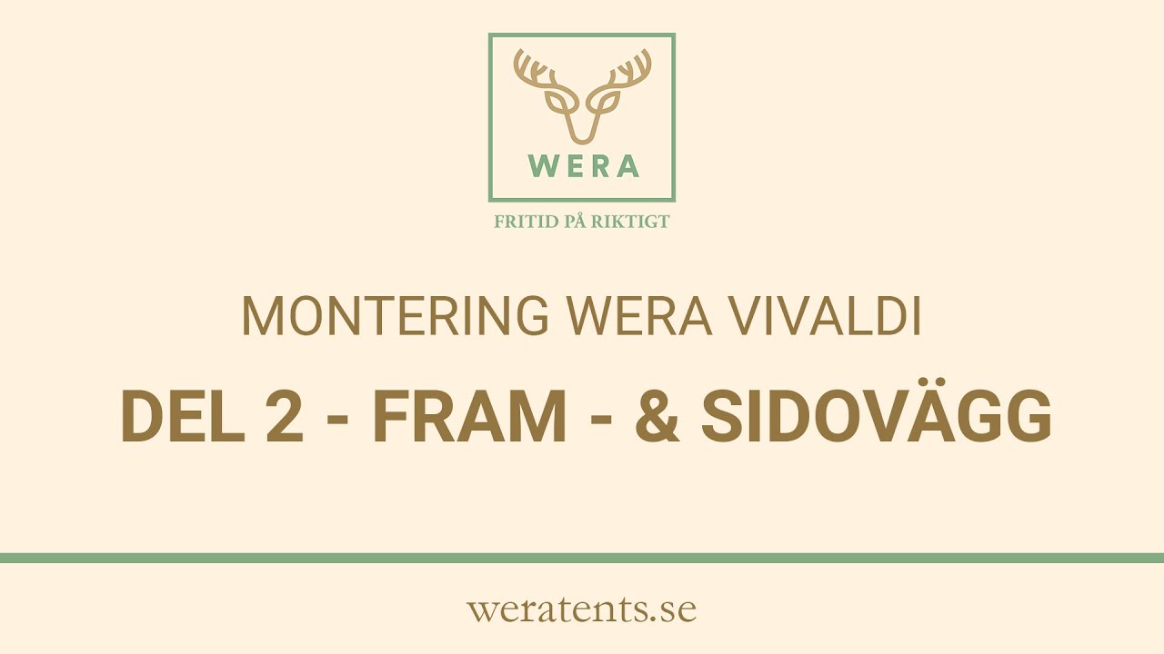 Montering Wera Vivaldi - del 2 fram- och sidovägg