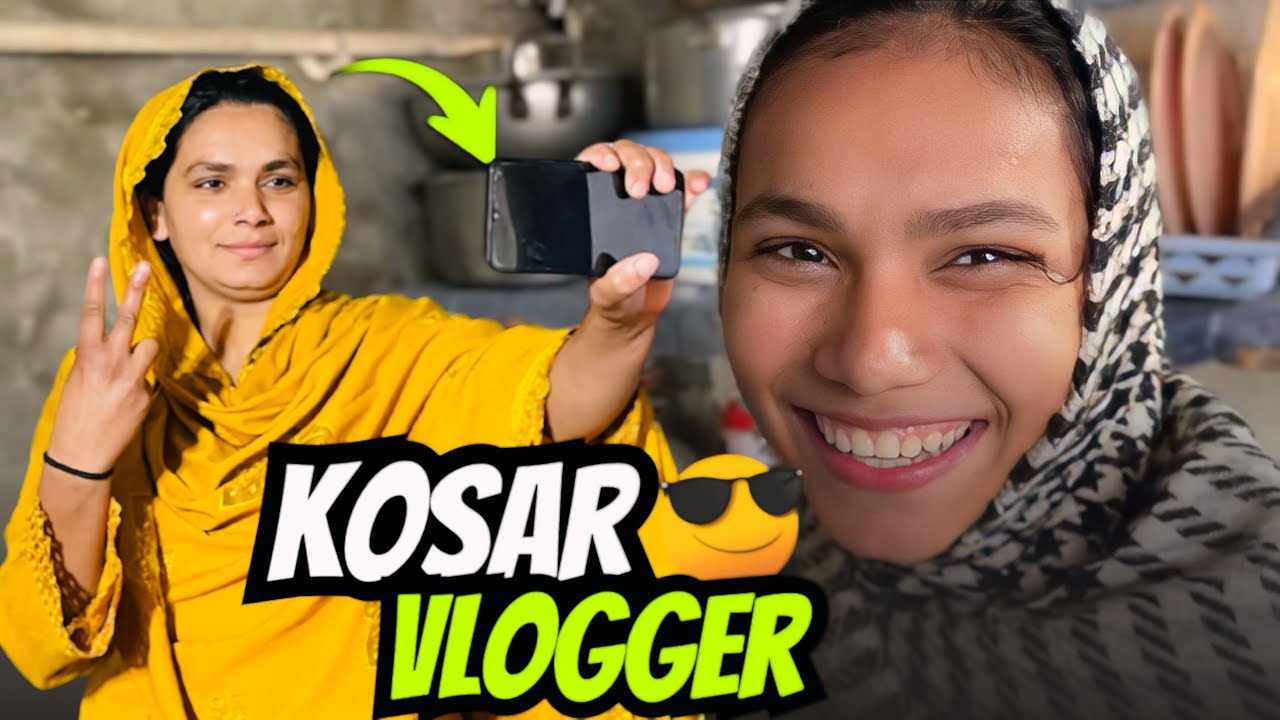 Kausar created a Vlog today without me🤔 very nice, my dear wife😍