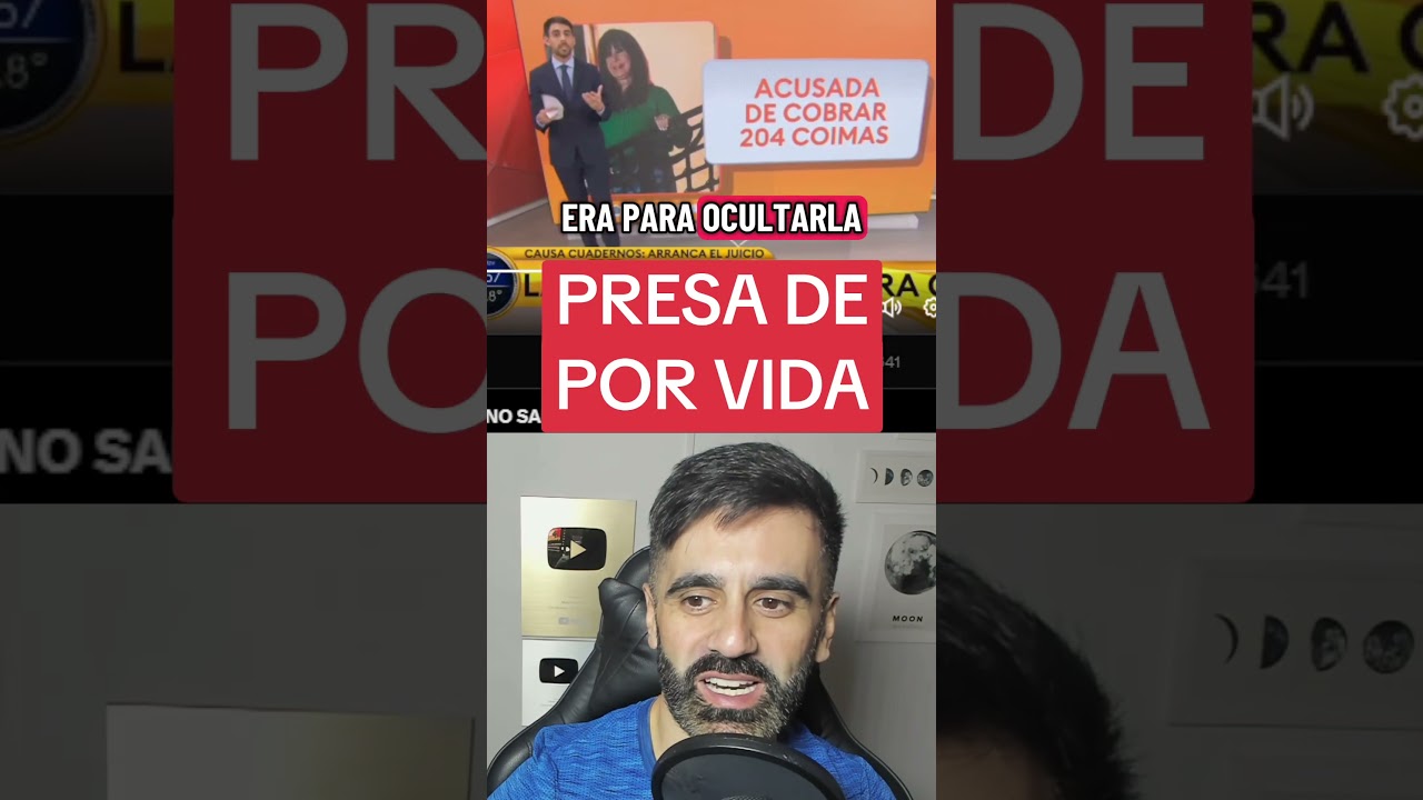 CRISTINA KIRCHNER PRESA DE POR VIDA: ACUSADA DE COBRAR 204 COIMAS