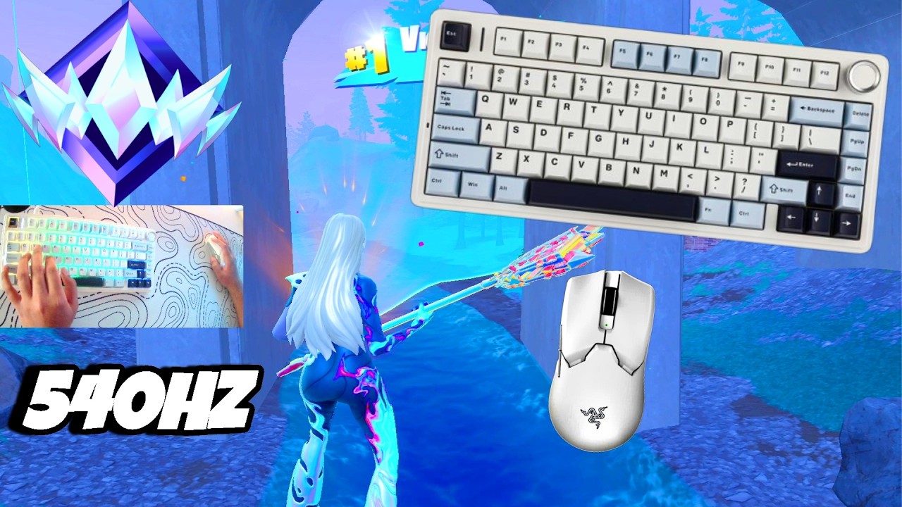 Aula F75 ASMR🤩 Unreal Ranked 💰 Satisfying Keyboard Fortnite 540 FPS Smooth 4K