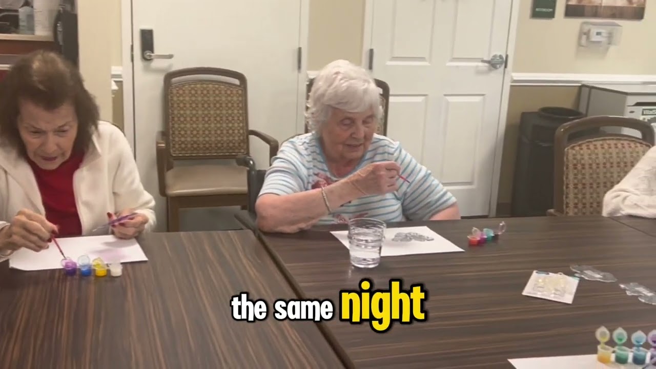 Arts and Crafts with our Transitional Memory Care Residents