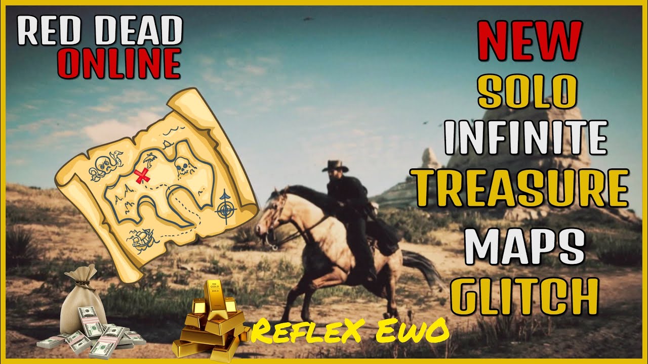 NEW SOLO MEGA OP INFINITE GOLD BARS AND MONEY GLITCH TREASURE MAPS IN RED DEAD ONLINE! #RDR2