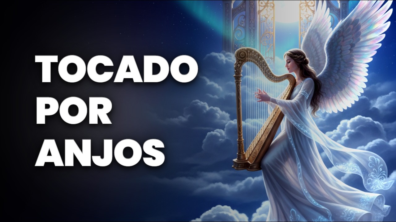 HARPA E PIANO TOCADOS POR ANJOS NAS NUVENS