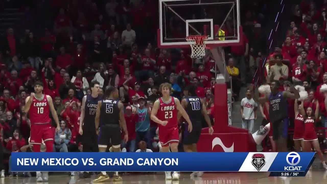 Lobo men's basketball team defeats Grand Canyon