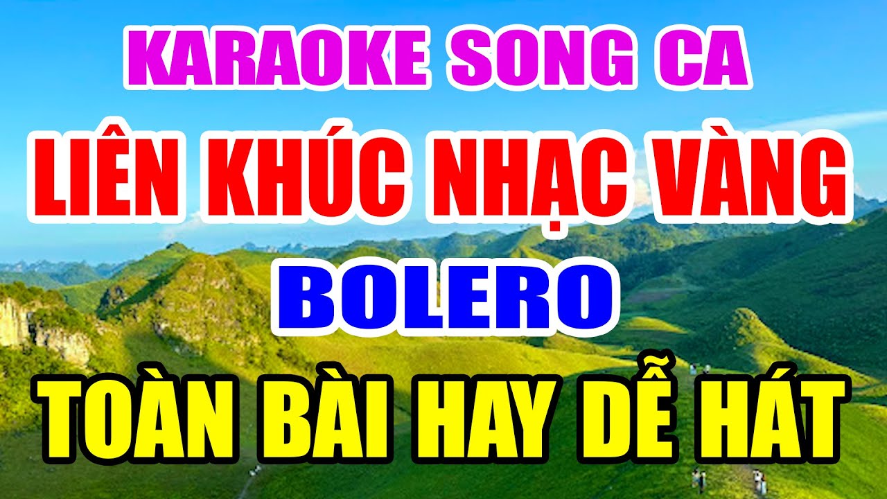 Liên Khúc Nhạc Trữ Tình Bolero - Karaoke Song Ca Toàn Bài Hay Cực Dễ Hát - Nhạc Sống Khánh My