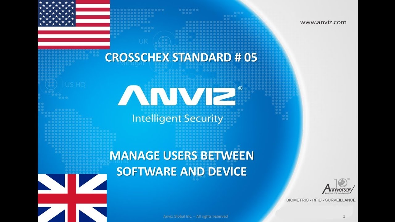Anviz CrossChex Standard # 05 - Manage users between device and software