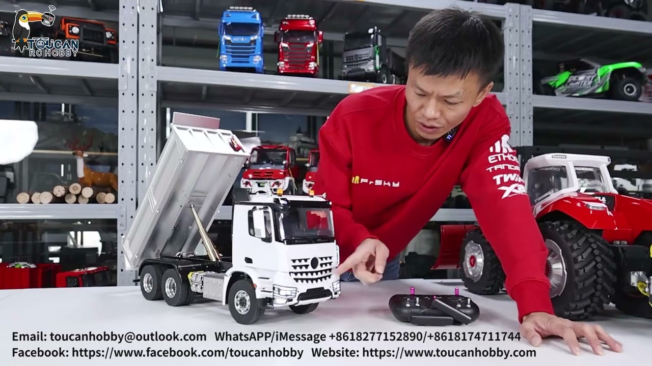 Newly released which is one very cost-effective hydraulic dumper 6x6 chassis RTR version!