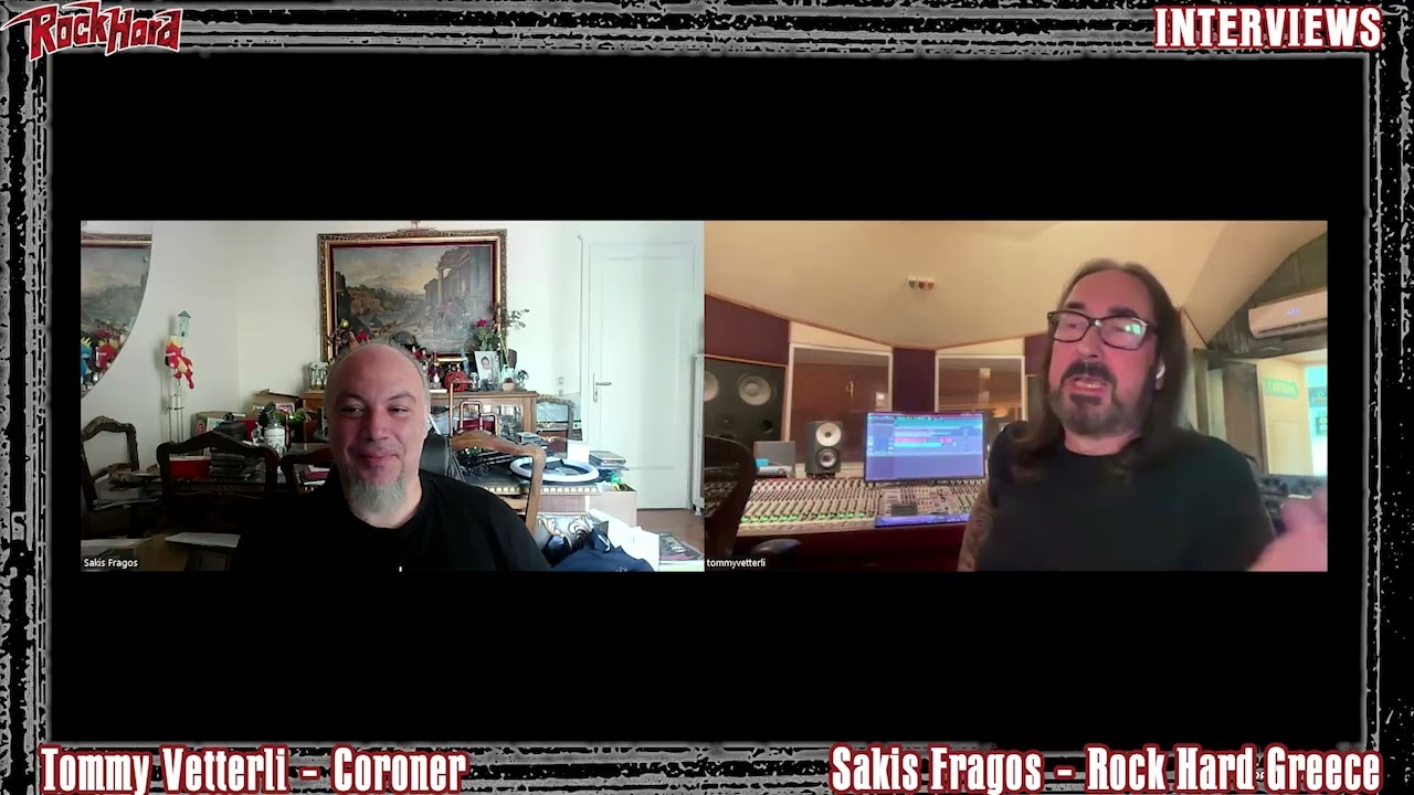 Rock Hard Greece interview with Coroner (Tommy Vetterli)