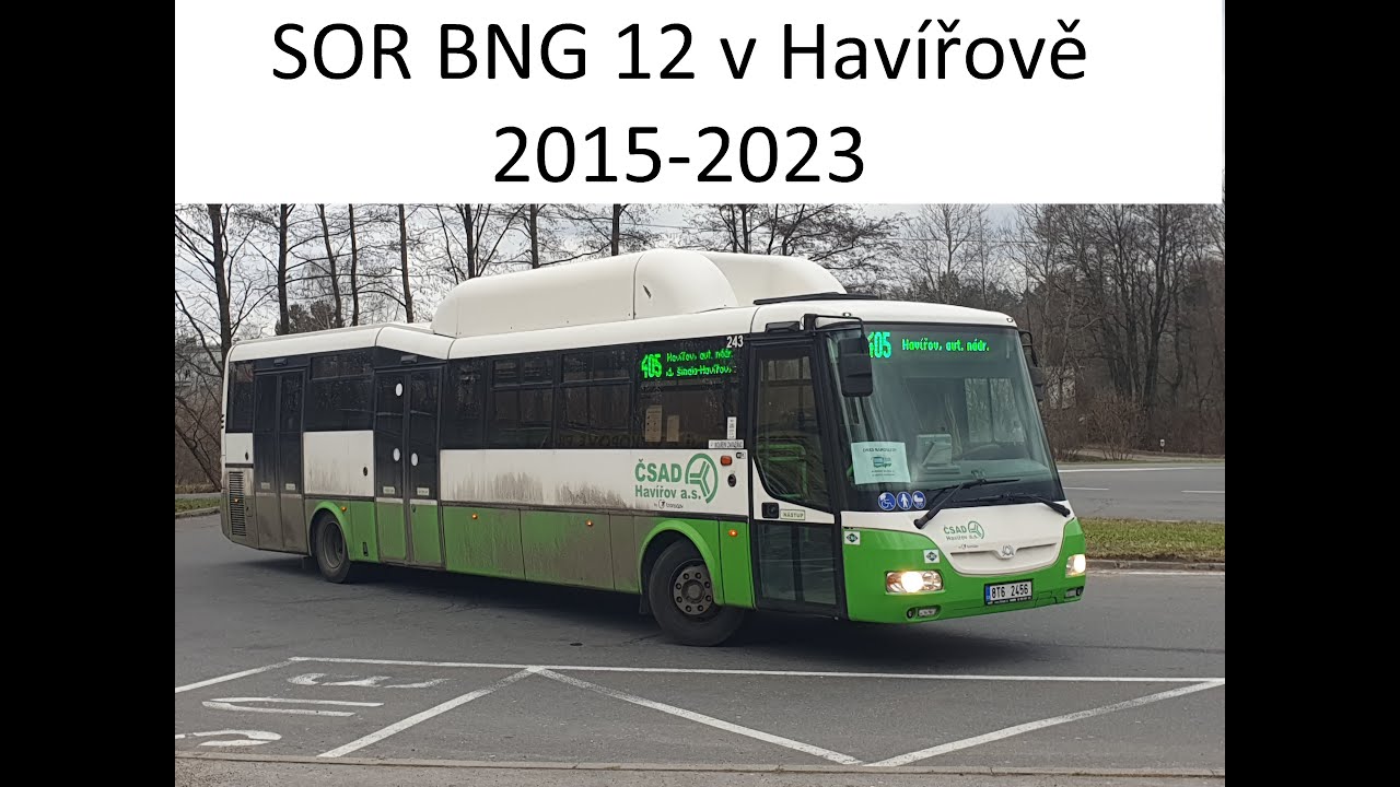 Rozlučka s autobusama SOR BNG 12 v Havířově, linky a fotojízda.