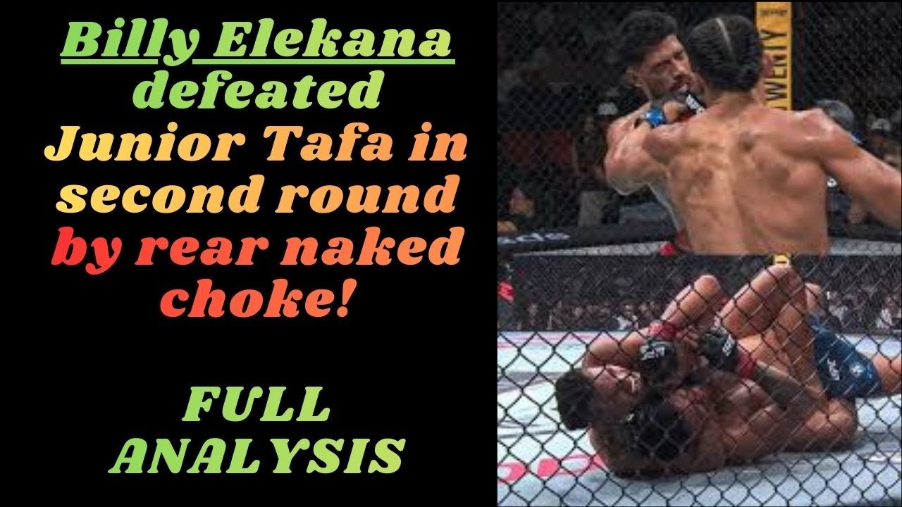 Billy Elekana defeated Junior Tafa in second round by rear naked choke! FULL ANALYSIS 