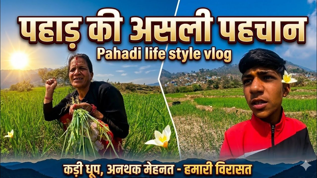 पहाड़ की खेती और कड़ा संघर्ष || Pahadi Life Style Vlog