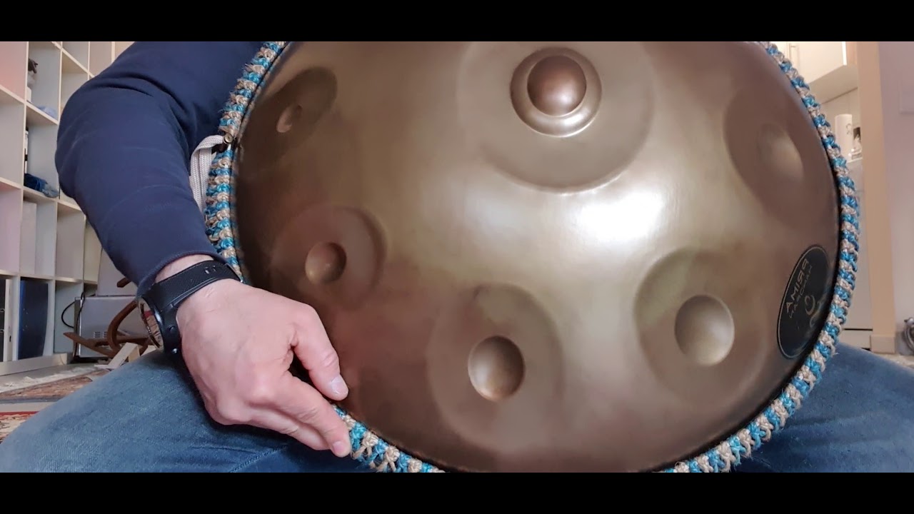 Prima Handpan Sustain Test und Klangprobe D Amara Edelstahl