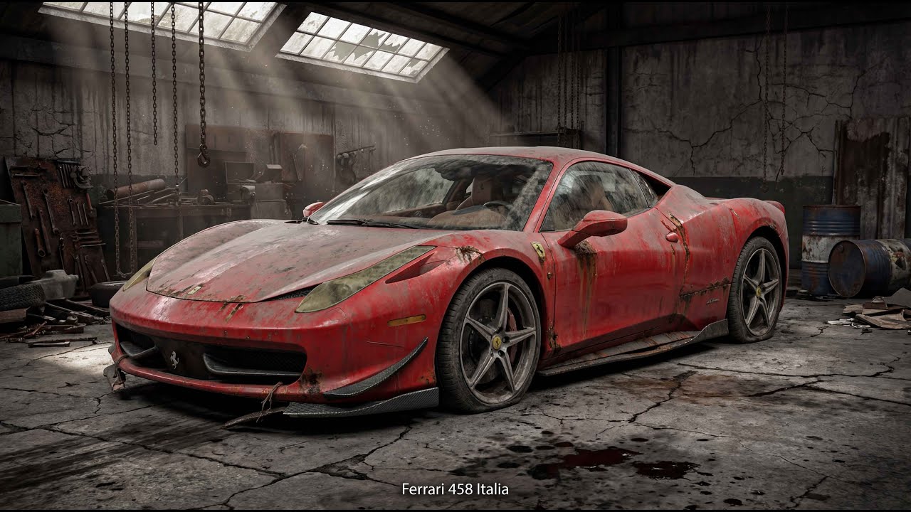 ASMR Supercar Restoration – Ferrari 458 Italia V8 Revival 🎶