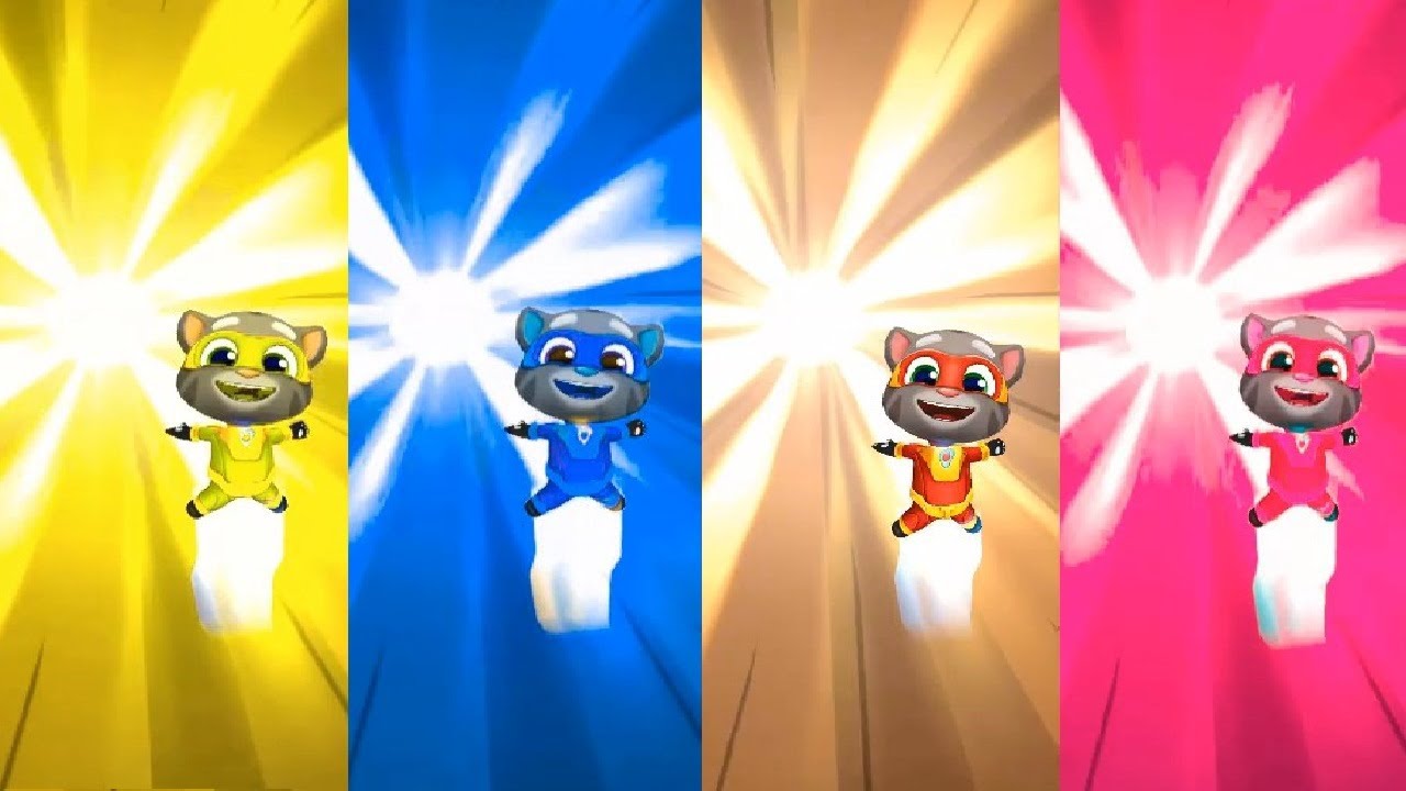 Colors Reaction Talking Tom Hero Dash New Update 2020 -SUPER TOM Android iOS Gameplay HD