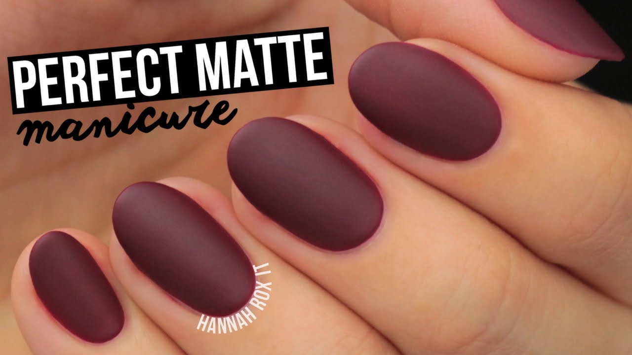 How To Get The Perfect Matte Mani!