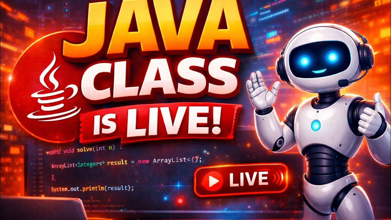 Java class is live #join #java #youtubelive