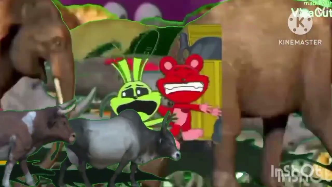 animal stampede Green Screen 
