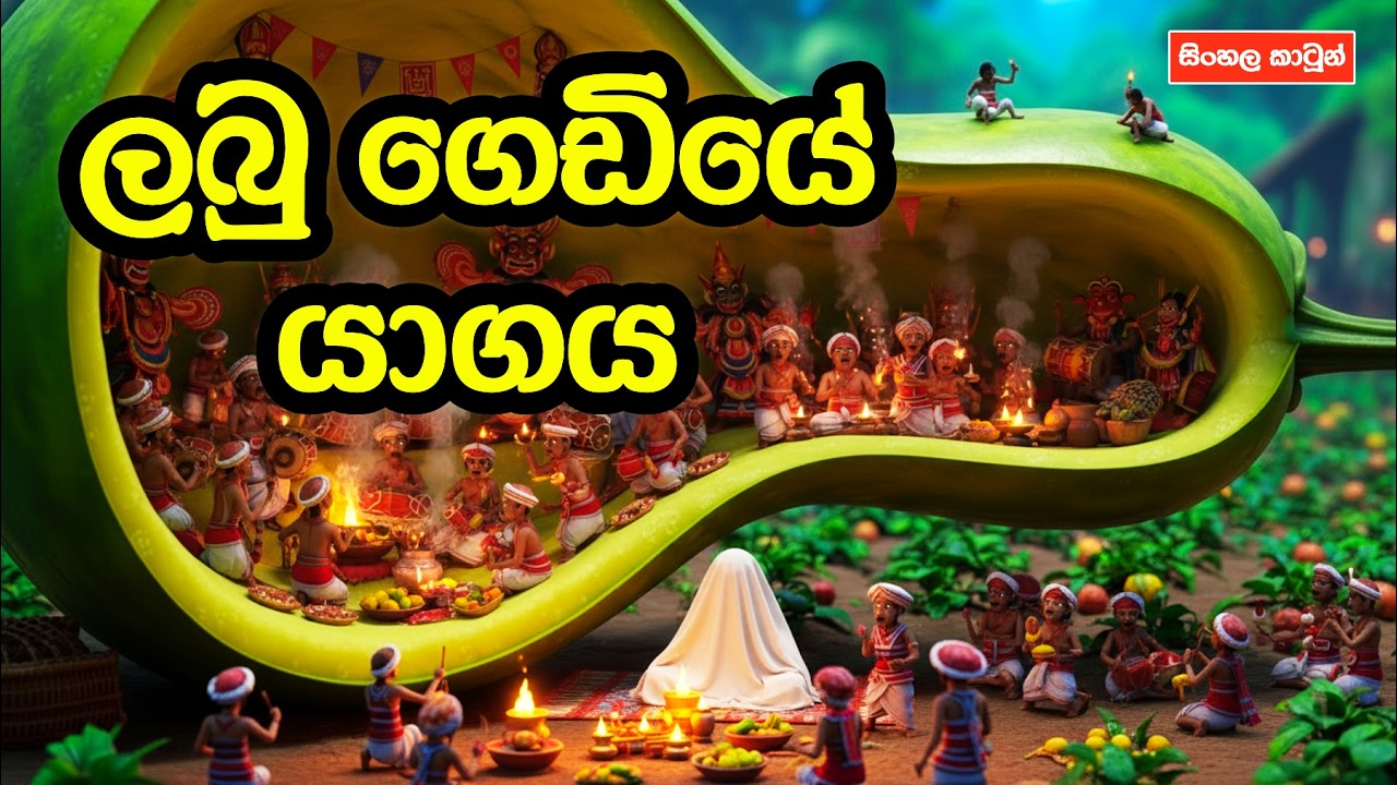 ලබු ගෙඩියේ තොවිලය | සිංහල කාටුන් | සුරංගනා කතා |  sinhala lamakathandara | සිංහල ජන කතා