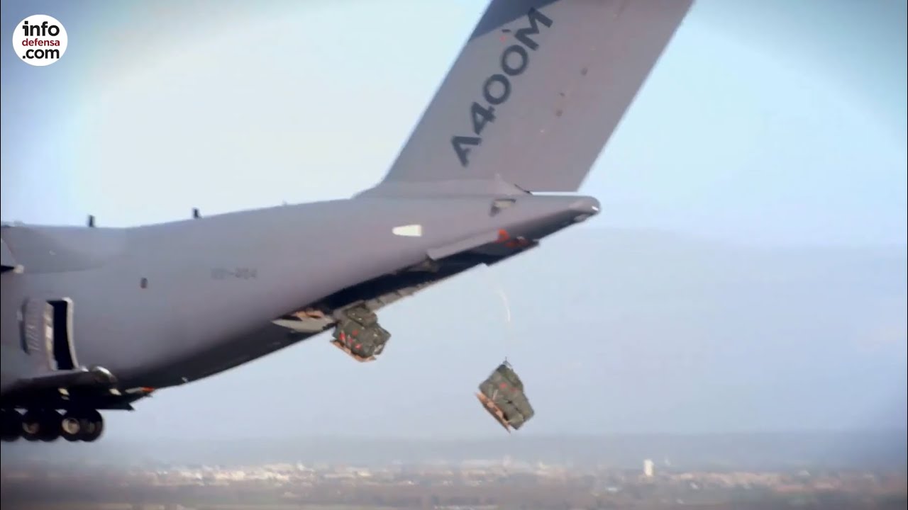El Ejército del Aire certifica el lanzamiento de cargas pesadas desde A400M