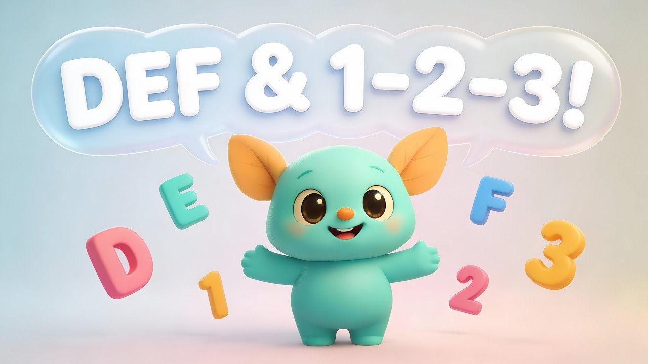 DEF & 123 Learning Song for Kids 📚 | Alphabet & Numbers with Tivoo | Tivoo