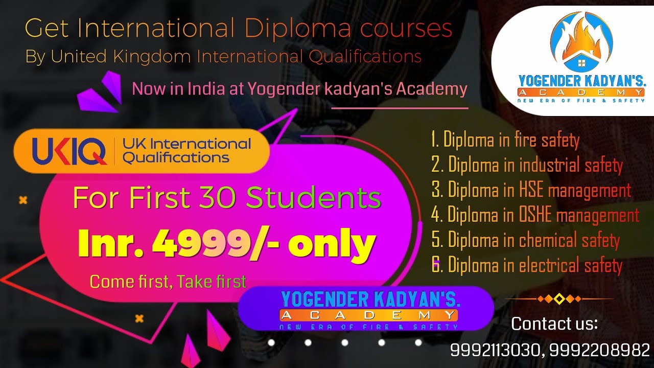 UK International Safety Courses in Just 4,999/-