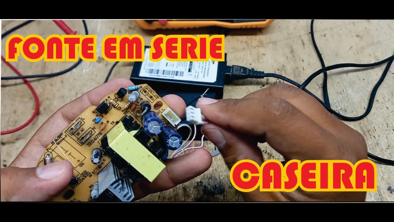Como fazer uma fonte em SERIE para o umidificador